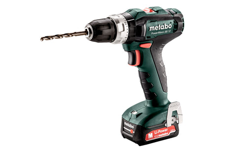 Metabo Trapano-avvitatore a percussione a batteria PowerMaxx SB 12 12V 2x2Ah Li-Power Caricabatteria SC 30 metaBOX 118