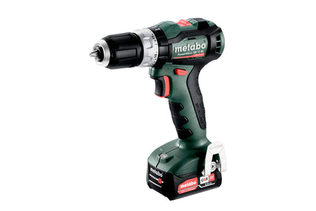 Metabo Trapano-avvitatore a percussione a batteria PowerMaxx SB 12 BL 12V 2x2Ah Li-Power Caricabatteria SC 30 metaBOX 118
