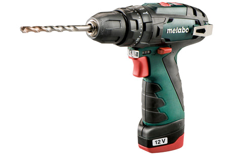 Metabo Trapano-avvitatore a percussione a batteria PowerMaxx SB Basic 12V 2x2Ah Li-Power Caricabatteria LC 40 Valigetta in plastica