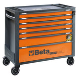 Beta Cassettiera porta attrezzi 7 cassetti, con sistema antiribaltamento, modello lungo