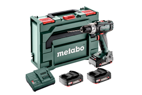 Metabo Trapano-avvitatore a percussione a batteria SB 18 L Set 18V 3x2Ah Li-Power Caricabatteria SC 30 metaBOX 145 con 3 batterie Li-Power (18 V/2,0 Ah)