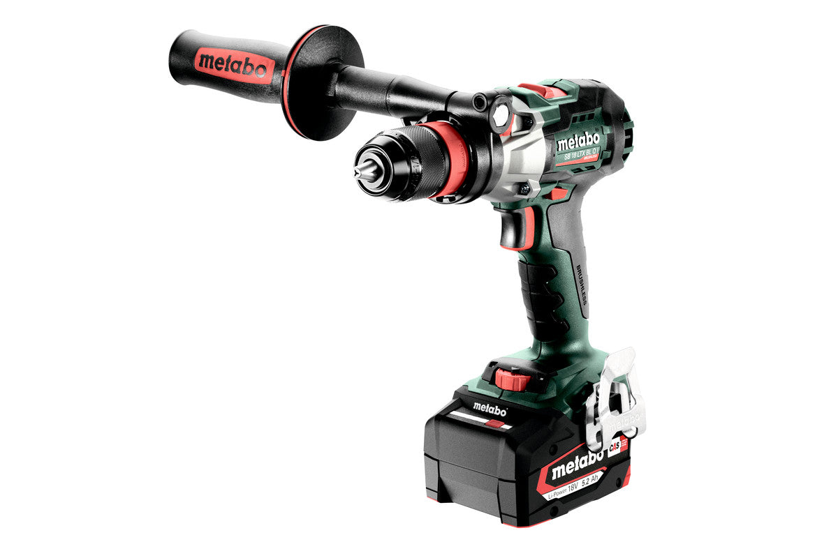 Metabo Trapano-avvitatore a percussione a batteria SB 18 LTX BL Q I 18V 2x5.2Ah Li-Power Caricabatteria ASC 55 metaBOX 145 L