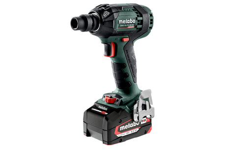 Metabo Avvitatore a massa battente a batteria SSW 18 LTX 300 BL 18V 2x5.2Ah Li-Power Caricabatteria ASC 55 metaBOX 145
